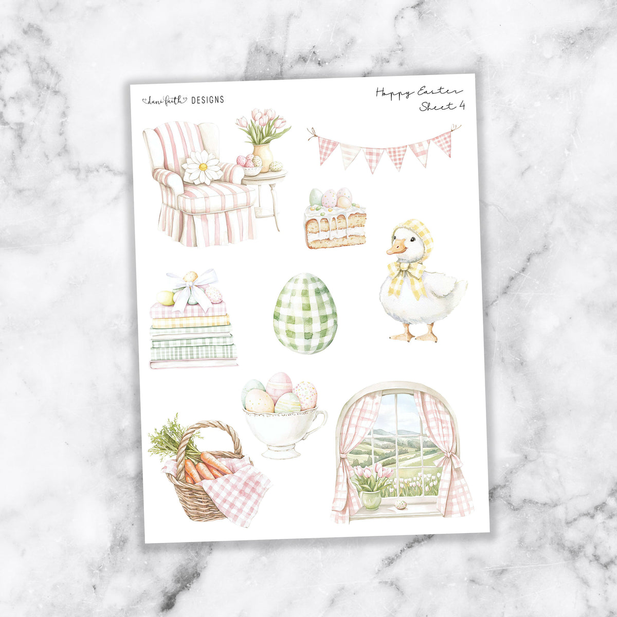 Hoppy Easter Journal Stickers