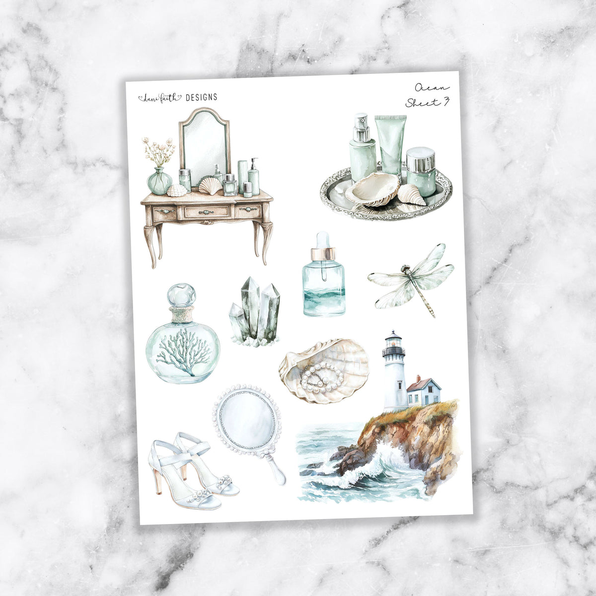 Ocean Journal Stickers