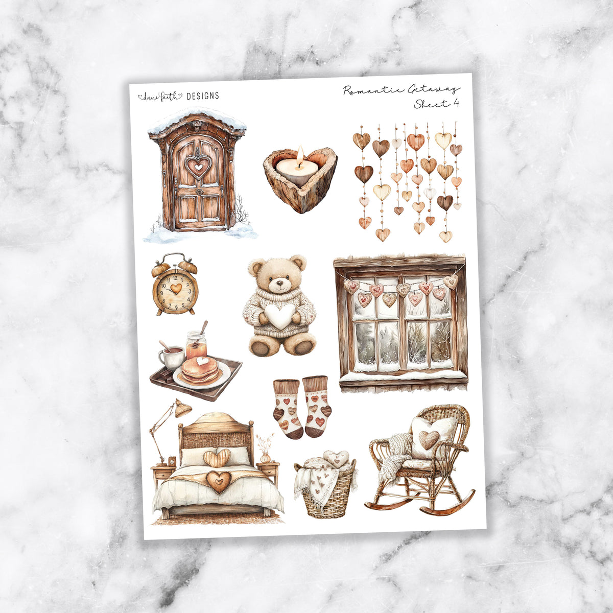 Romantic Getaway Journal Stickers