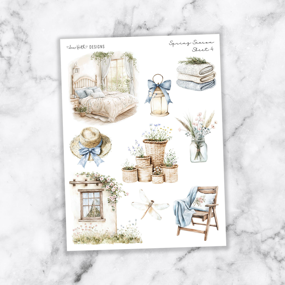 Spring Season Journal Stickers
