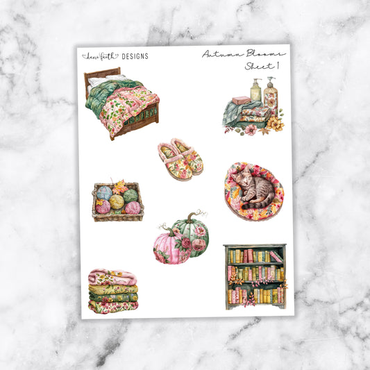 Autumn Blooms Deco Stickers