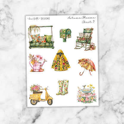 Autumn Blooms Deco Stickers