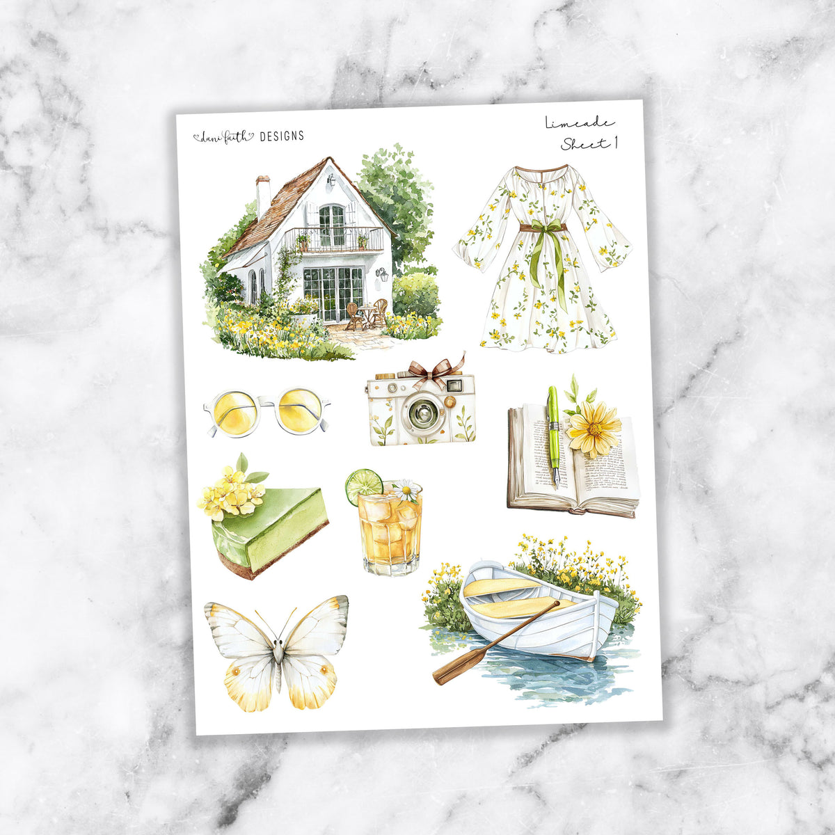 Limeade Journal Stickers