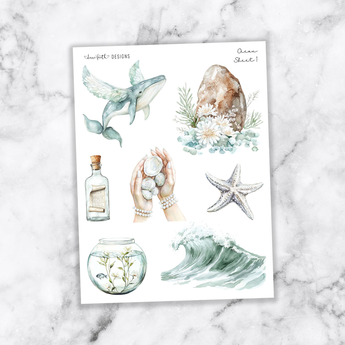 Ocean Journal Stickers